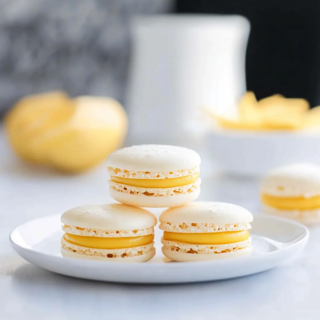 Mango Macarons