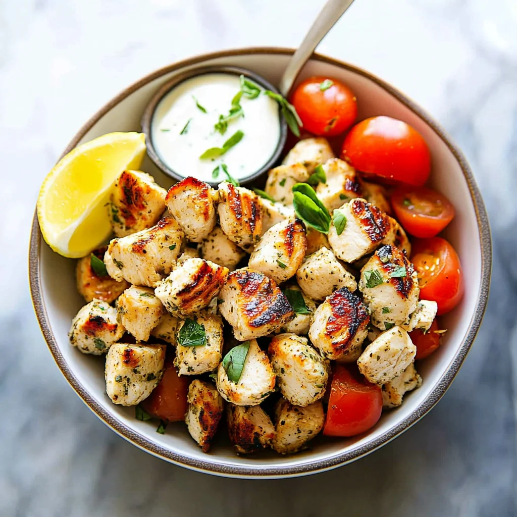 Mediterranean Chicken Bites
