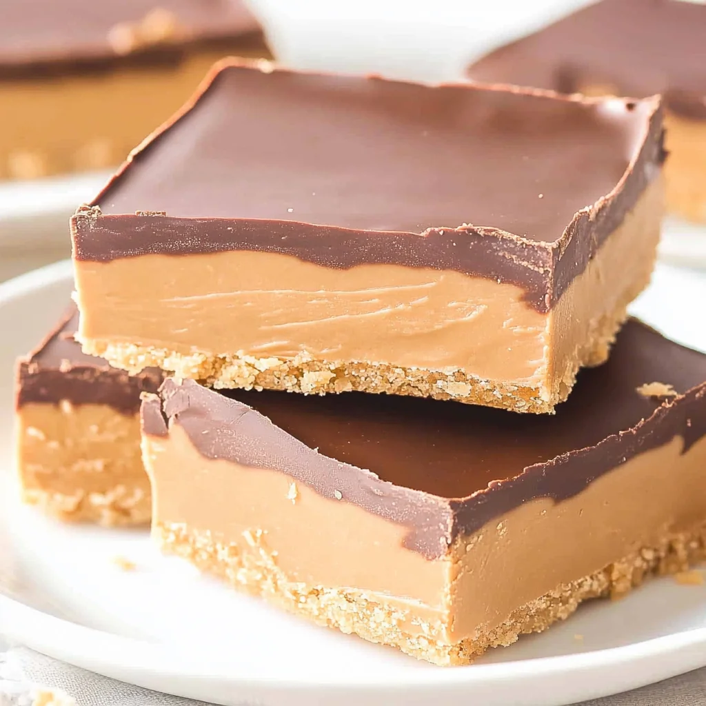 No-Bake Chocolate Peanut Butter Bars