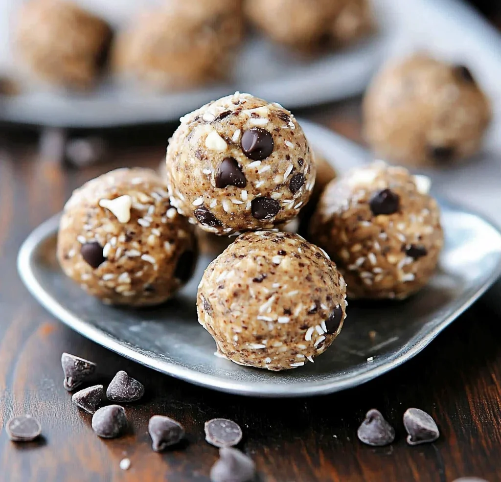 No Bake Chocolate Chip Energy Bites