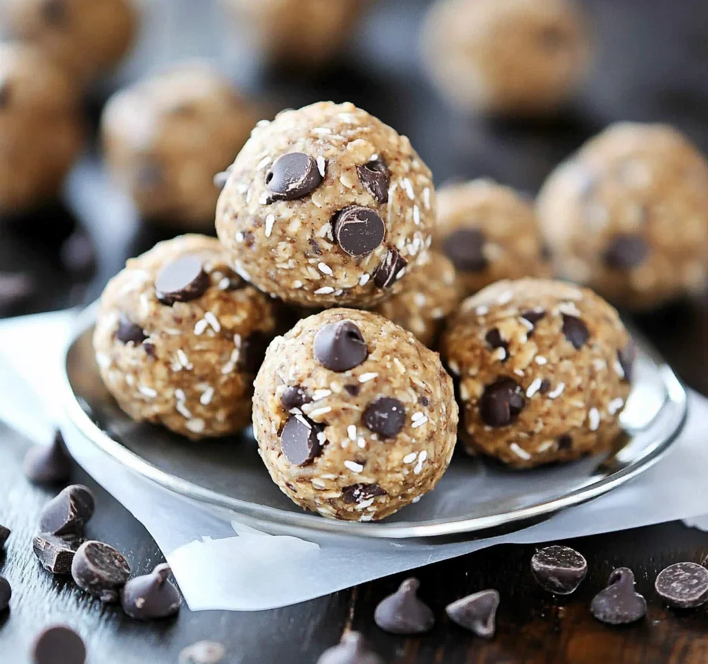 No Bake Chocolate Chip Energy Bites