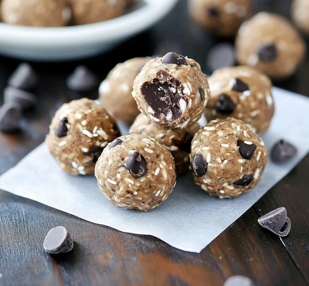 No Bake Chocolate Chip Energy Bites