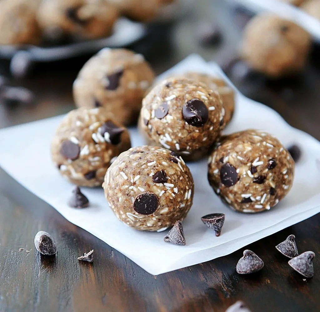 No Bake Chocolate Chip Energy Bites