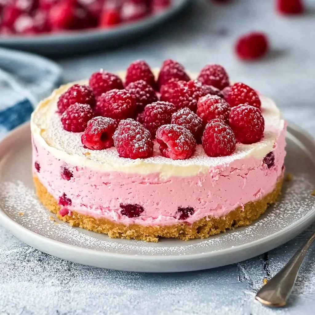 No Bake Raspberry Cheesecake