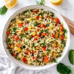 Rainbow Orzo Salad