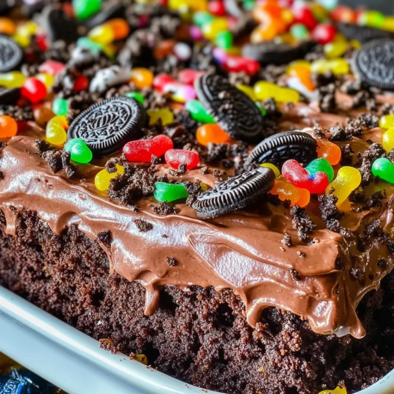 Chocolate Sheet Cake with Pudding & Frosting