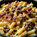 Loaded Bacon Cheeseburger Pasta