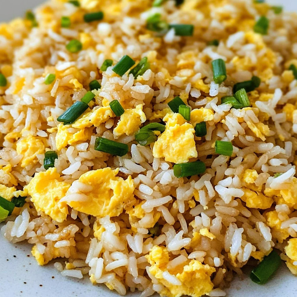 10 min. Easy Egg Fried Rice (only 6 ingredients!)