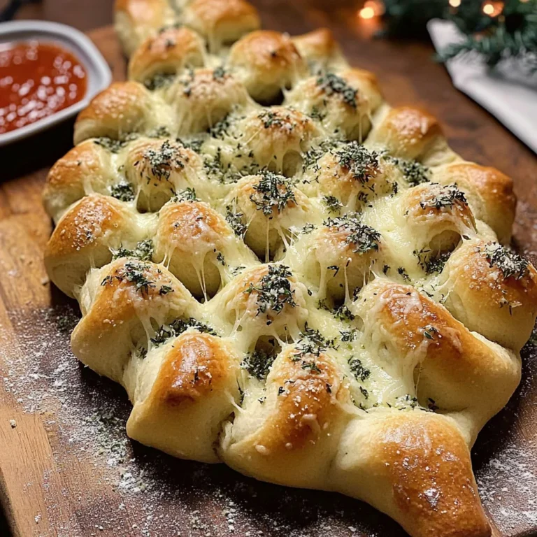 Cheesy Christmas Tree Bread
