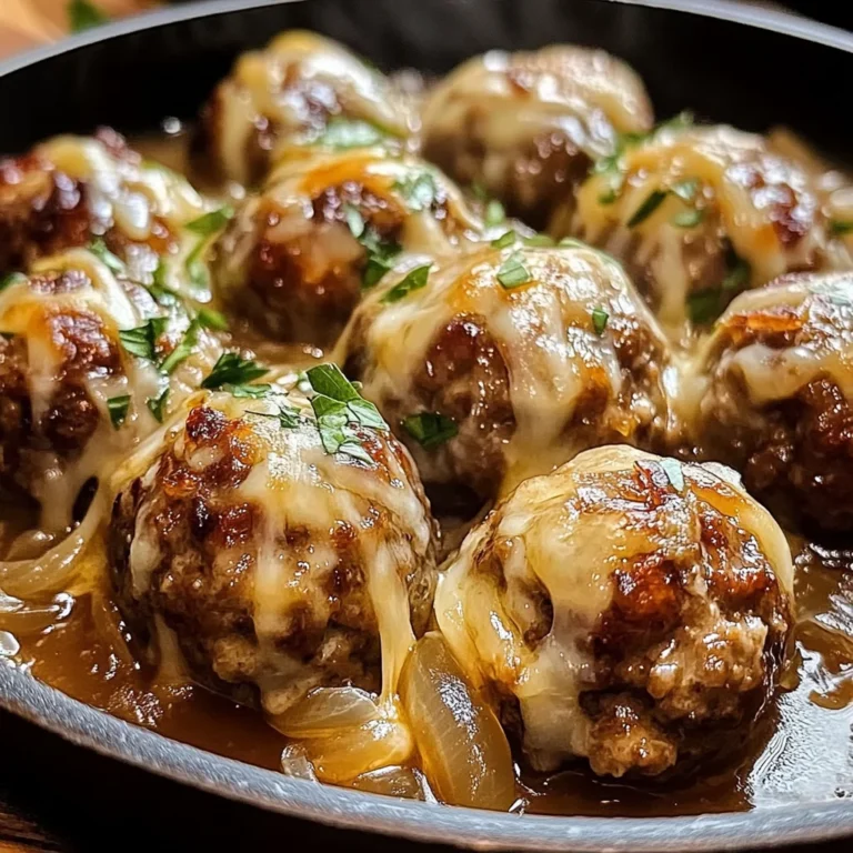 Cheesy French Onion Meatballs: The Ultimate Comfort Food Recipe