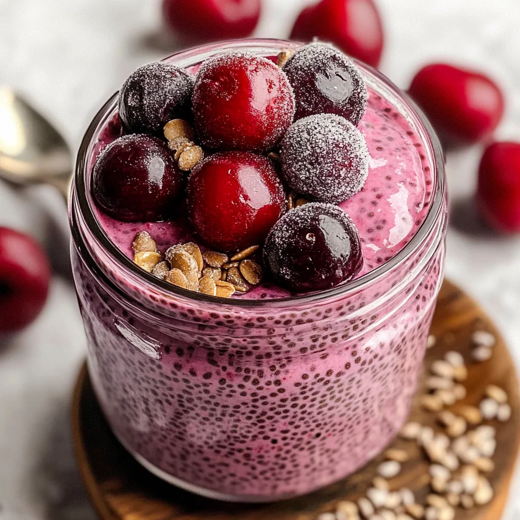 Cherry Chia Pudding