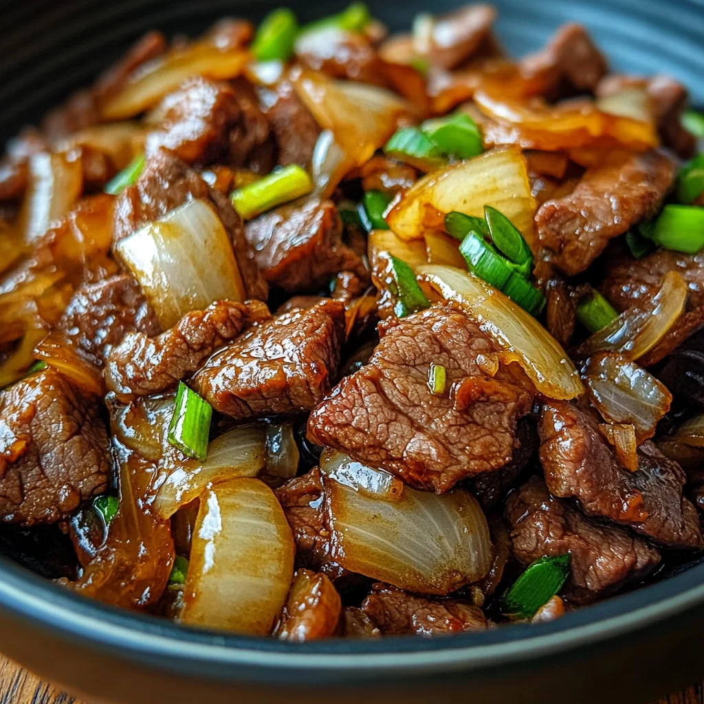 Chinese Beef and Onion Stir Fry: A Savory Weeknight Delight
