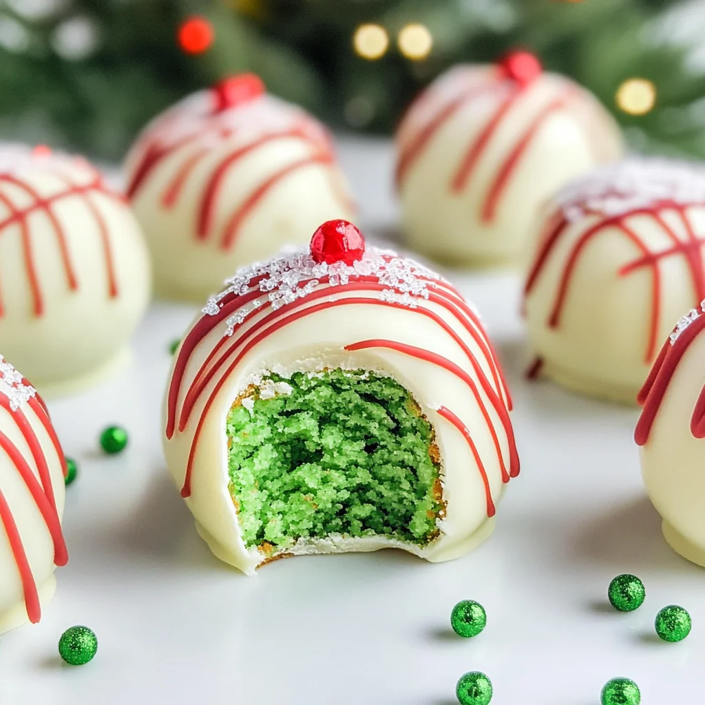 Christmas Tree Cake Truffles