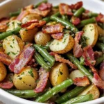 Country Ranch Green Beans 'and Potatoes with Turkey Turkey Turkey Bacon