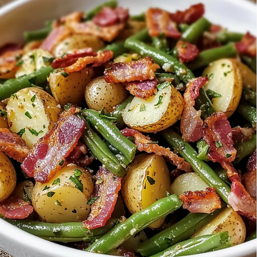 Country Ranch Green Beans 'and Potatoes with Turkey Turkey Turkey Bacon