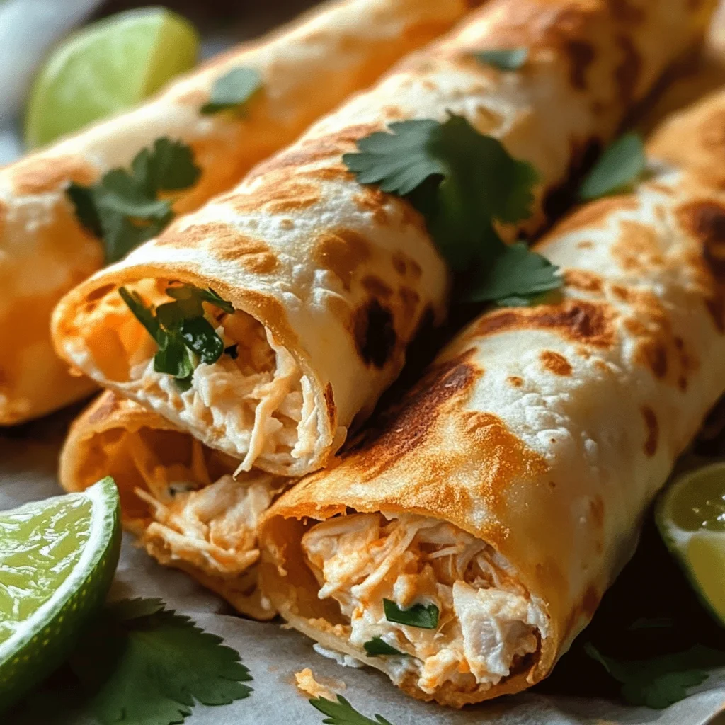 Cream Cheese Chicken Taquitos