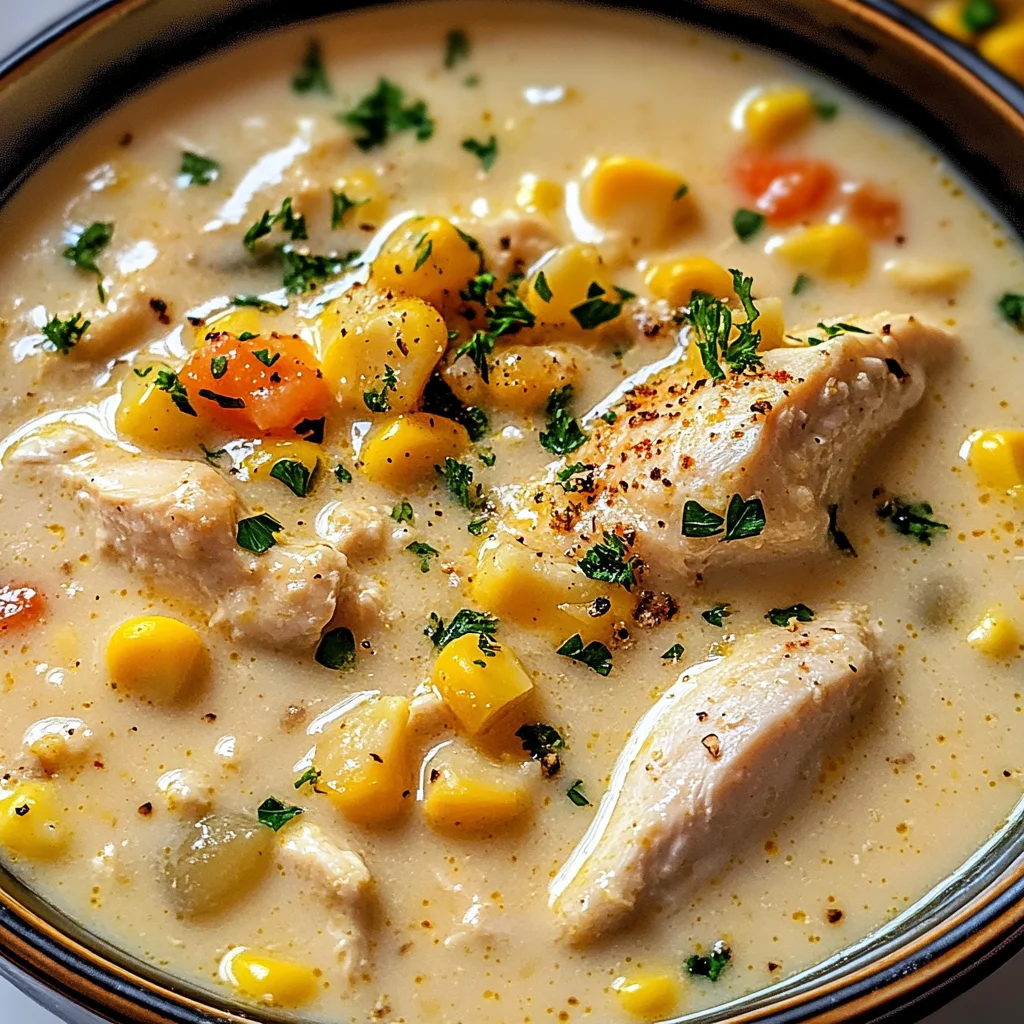 Crockpot Chicken Corn Chowder