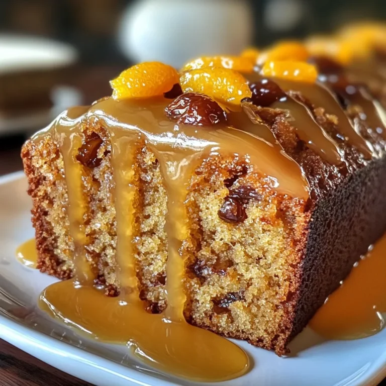 Date and Orange Loaf Cake with Orange Glaze