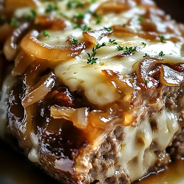 Delicious Crockpot French Onion Meatloaf Recipe