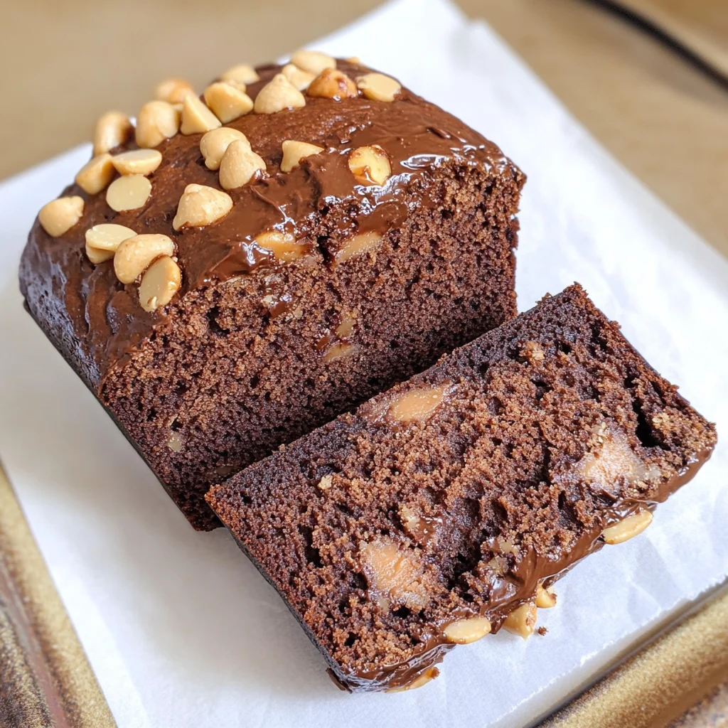 Easy Chocolate Peanut Butter Quick Bread