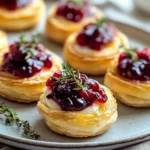 Easy Cranberry Brie Bites