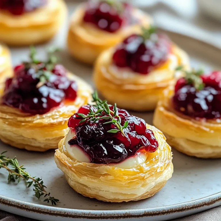 Easy Cranberry Brie Bites