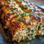 Garlic Parmesan Chicken Meatloaf