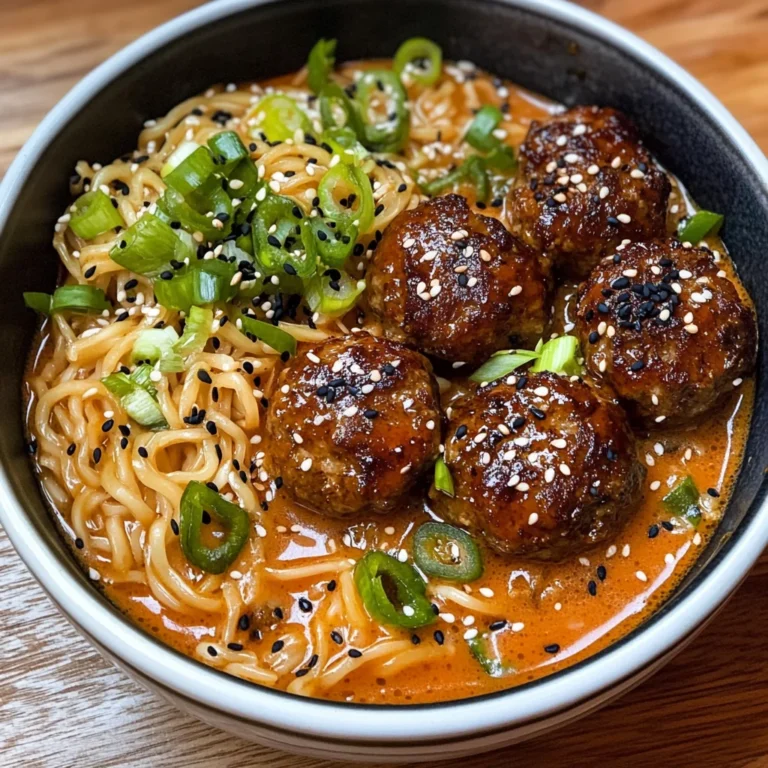 General Tso’s Meatball Ramen