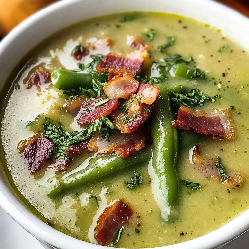 German Green Bean Soup Recipe (Grüne Bohnensuppe)
