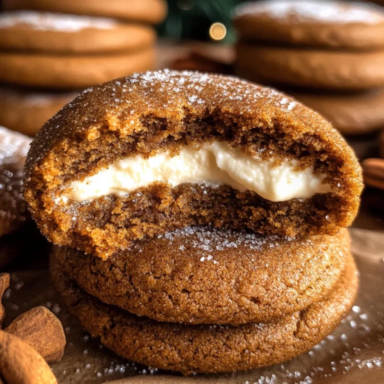 Gingerbread Cheesecake Cookies