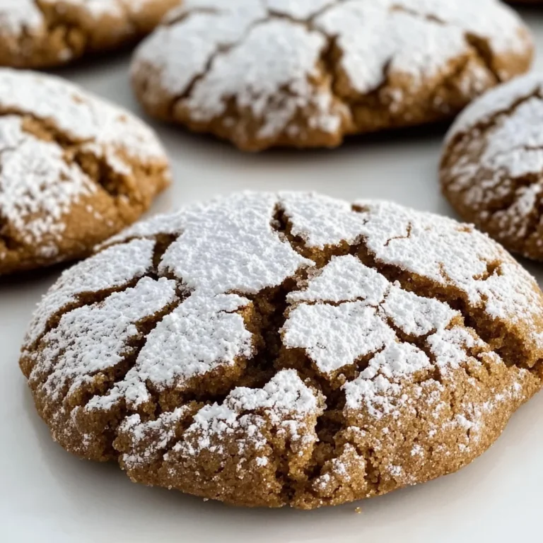 Gingerbread Crinkle Cookies Recipe