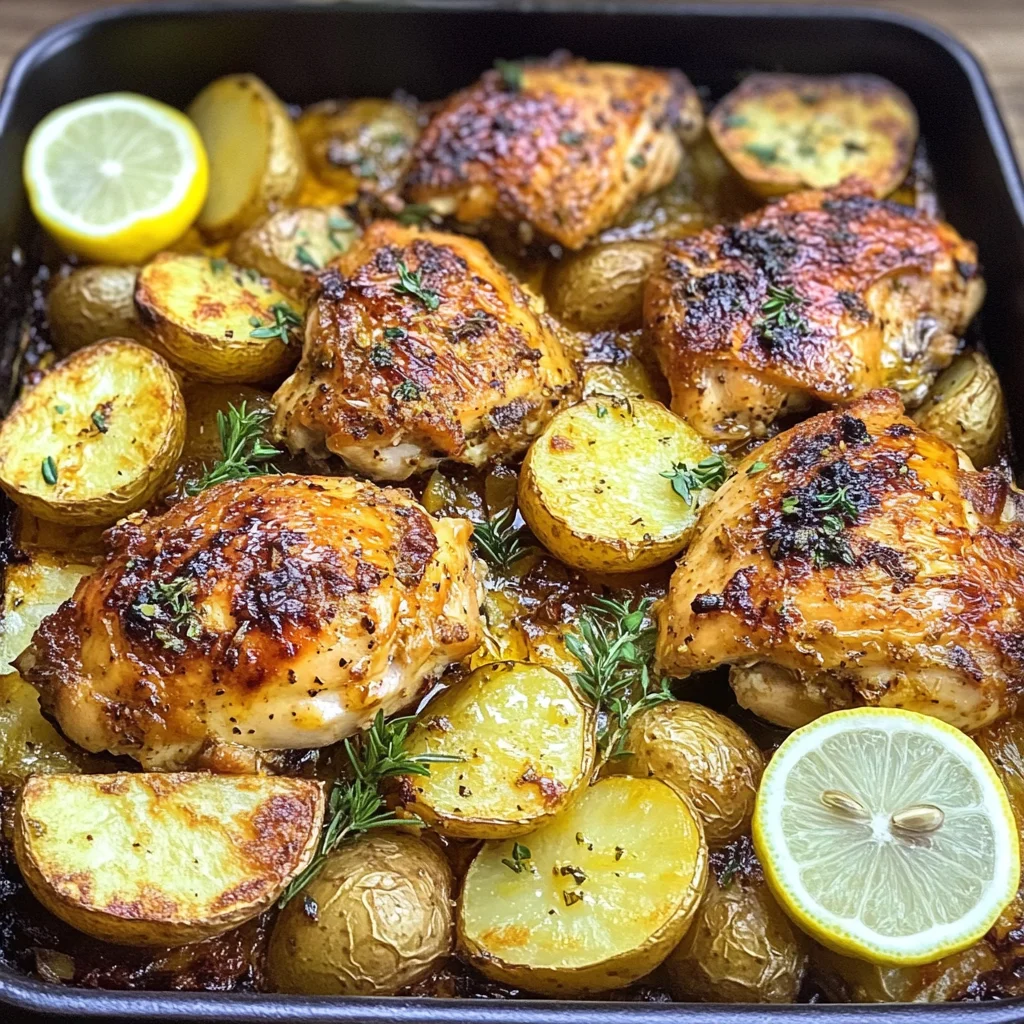Greek Lemon Chicken With Potatoes