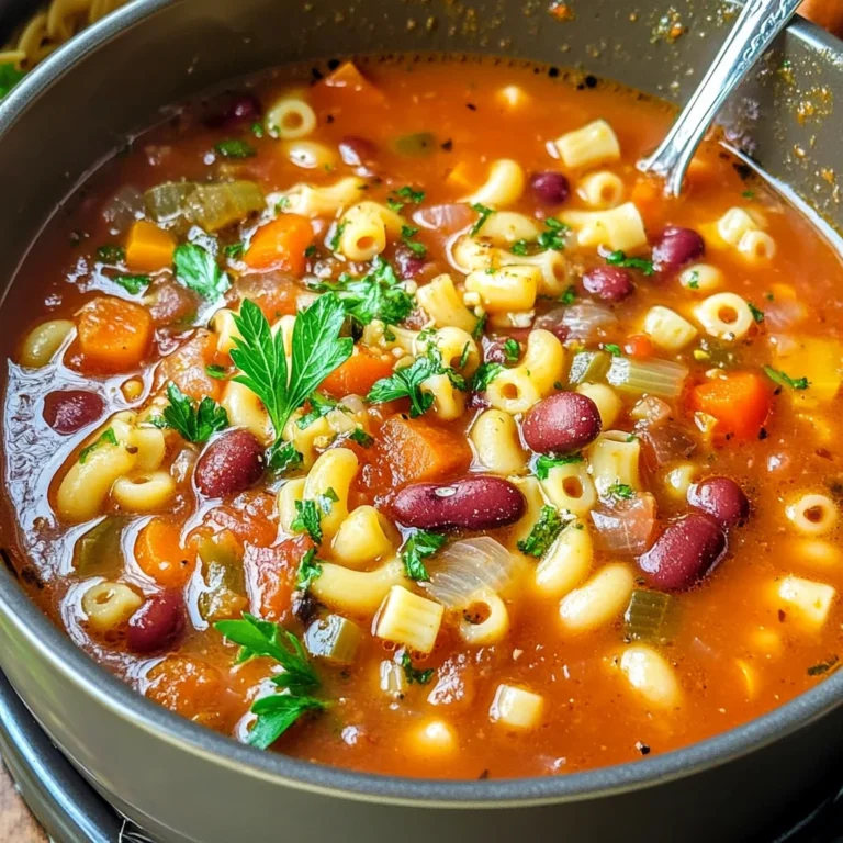 Italian Pasta Fagioli Soup