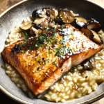 Japanese Style Risotto with Seared Salmon