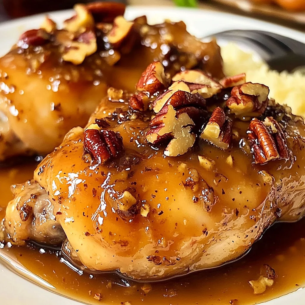 Maple Bourbon Pecan Chicken