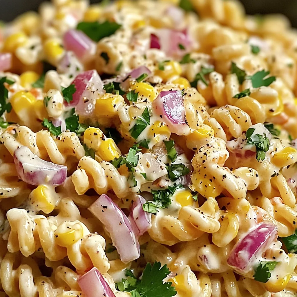Mexican Street Corn Pasta Salad Recipe | Easy & Flavorful