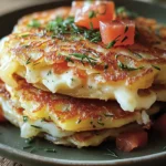 Potato and Onion Cheese Pancakes