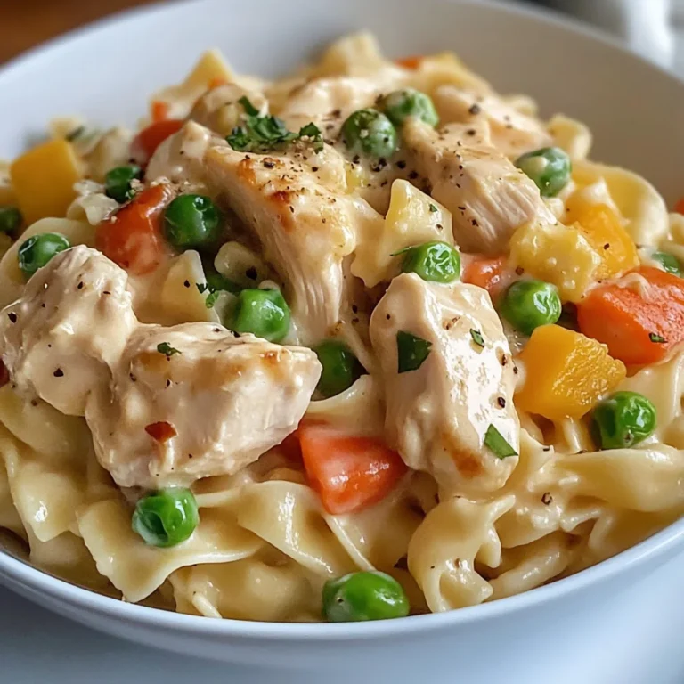 Quick Chicken Pot Pie Pasta