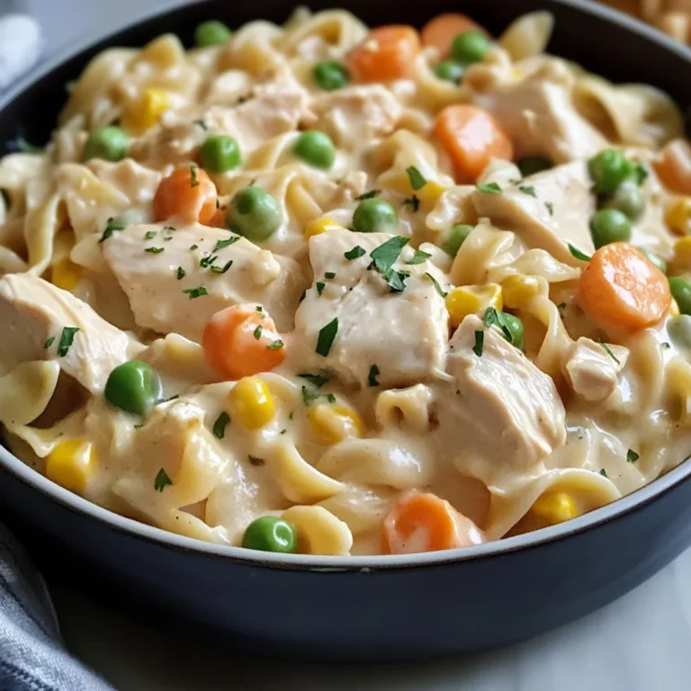 Quick Chicken Pot Pie Pasta
