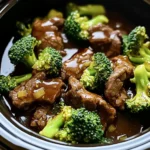 Savory Crock Pot Beef and Broccoli - Alrightwithme