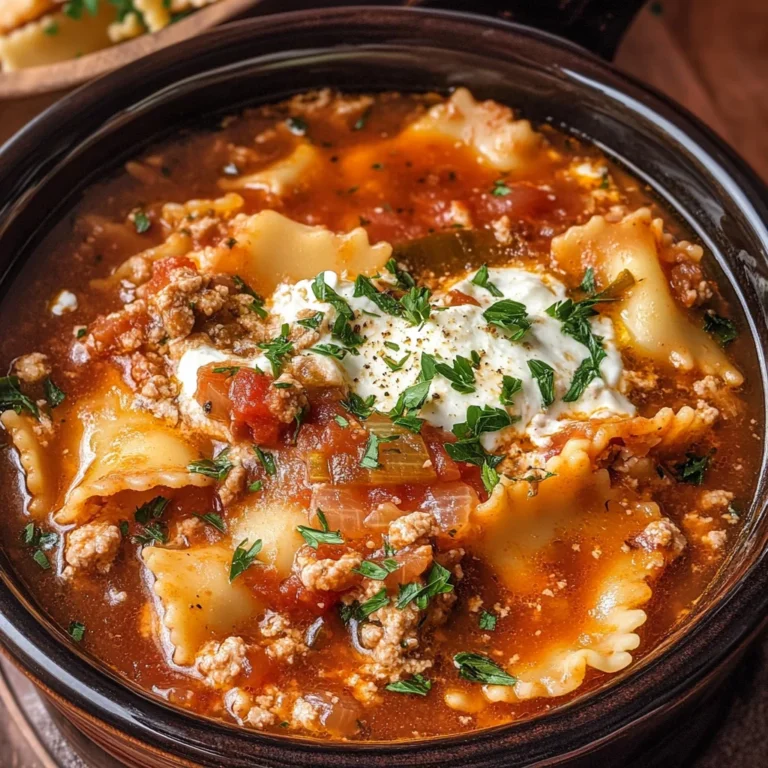 Slow Cooker Lasagna Soup