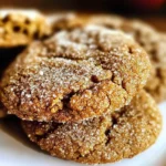 Soft Batch Apple Cider Gingersnap Cookies