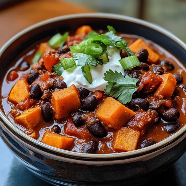 Sweet Potato & Black Bean Vegetarian Chili – Crock Pot