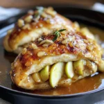 Apple and Brie Stuffed Chicken with Maple Dijon Glaze
