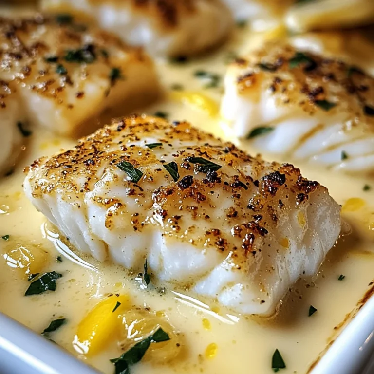 Baked Cod in Coconut Lemon Cream Sauce for Busy Weeknights