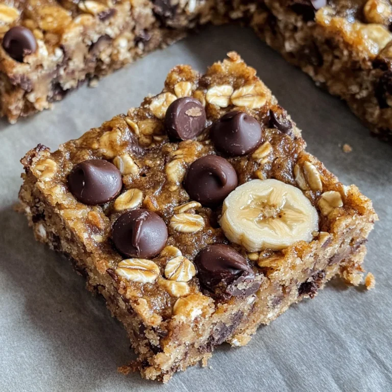 Banana Oatmeal Bars