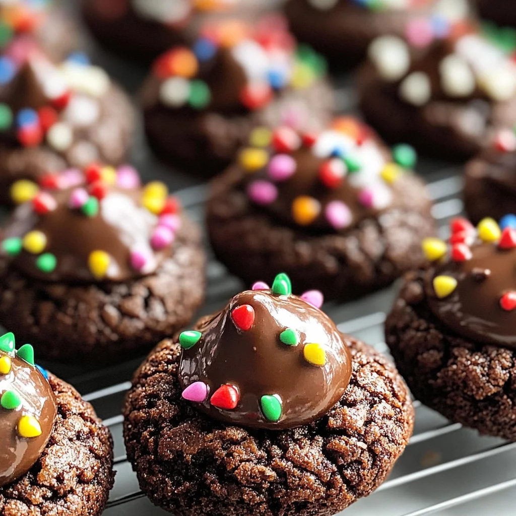 Chocolate Blossom Cookies