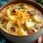 Cozy Crockpot Potato Soup with Sausage – Hearty and Delicious for Fall