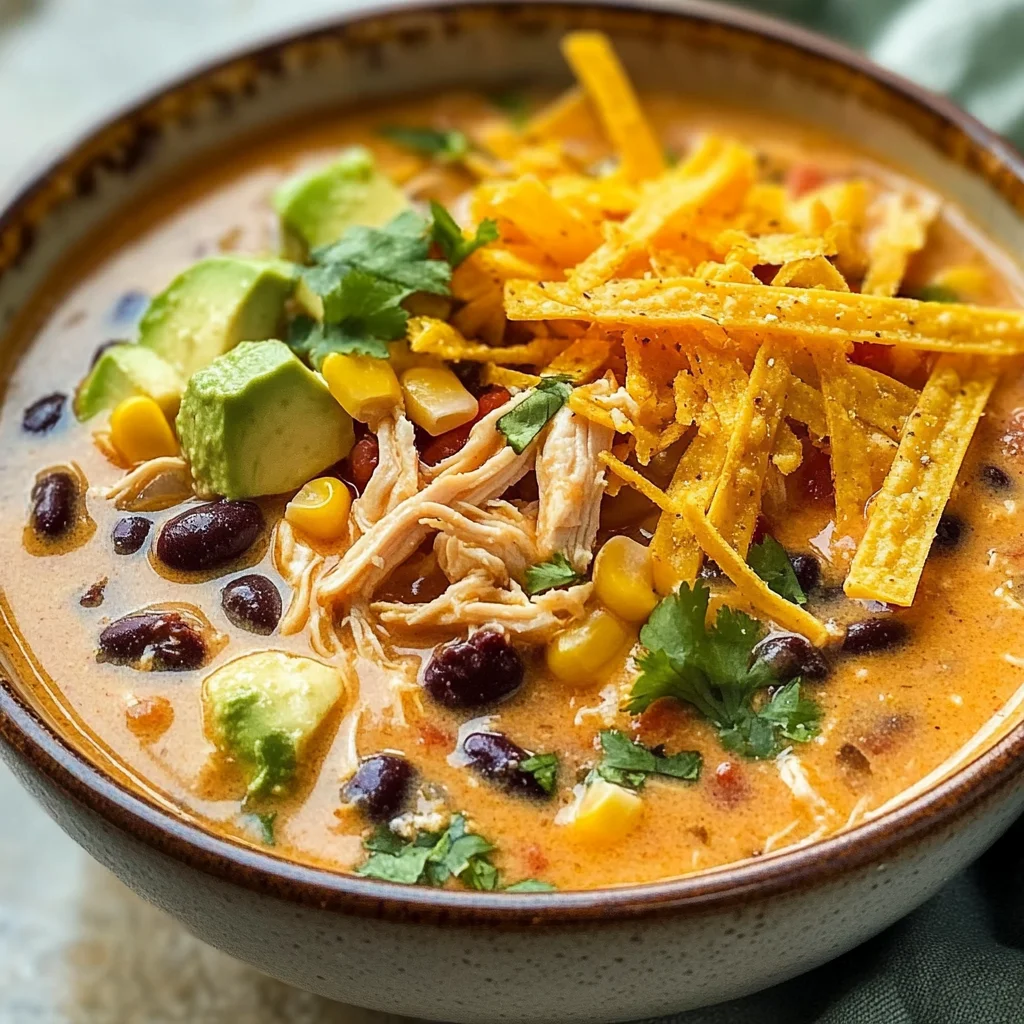 Creamy Chicken Tortilla Soup