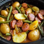 Crock Pot Swamp Potatoes with Sausage & Veggies